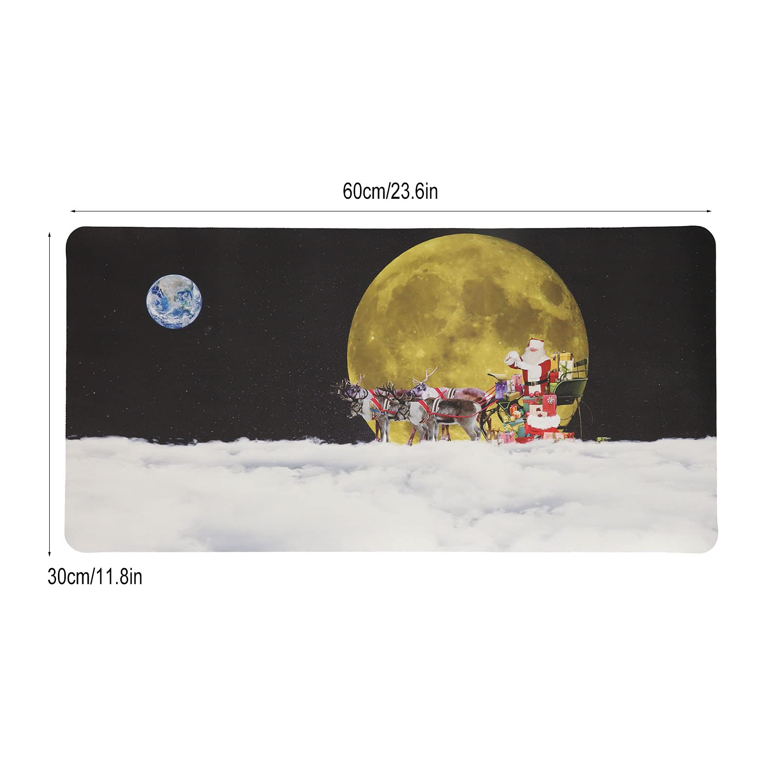 Christmas Gaming Mouse Pad - Waterproof Non-Slip Desk Mat for Keyboard & Mouse | Artificial Leather Heat-Resistant Surface | Perfect for Office, Gaming & Home Workspace