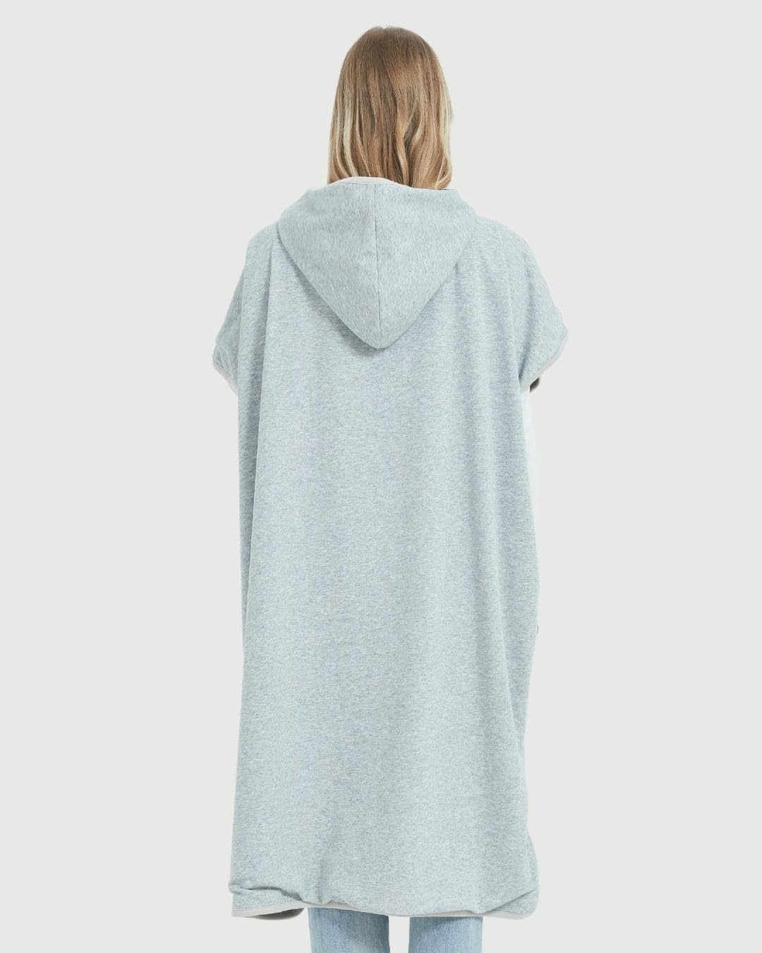 Radia Smart® EMF Protection Hooded Poncho for Adults - Anti-Radiation Blanket, Wearable Faraday Cage, RF & WiFi Shielding Clothing (Grey, Oversized) - Perfect for Home, Office & Travel EMF Protection