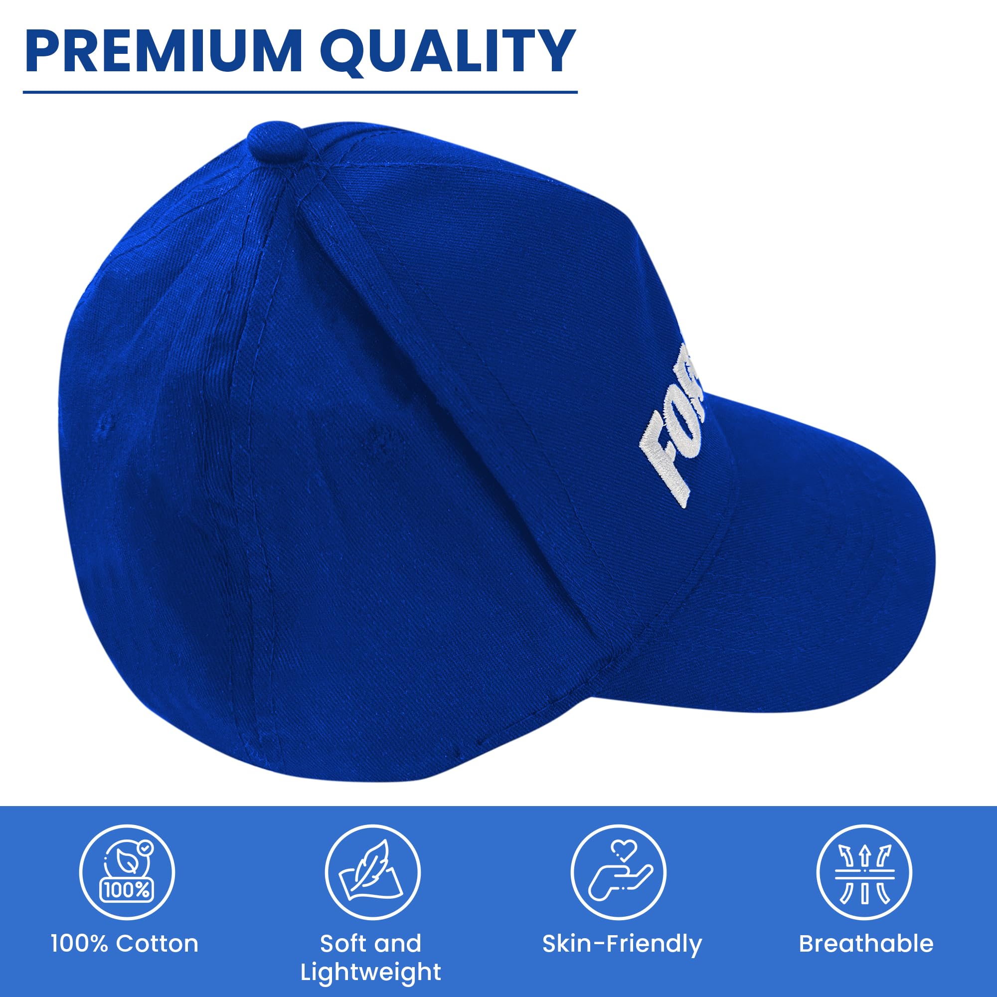 Fortnite Difuzed Kids Unisex Adjustable Baseball Cap - Black & Blue Sizes S/M/L - Iconic Gaming Hat for Boys & Girls - Perfect for Cosplay, Gaming Events & Everyday Wear