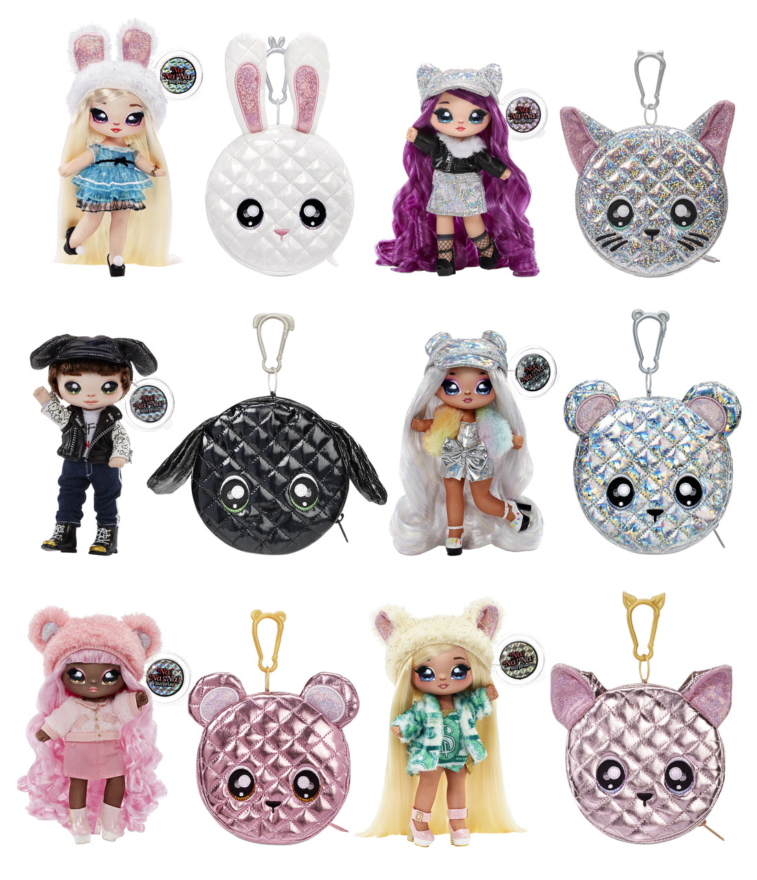 NA.NA.NA. SURPRISE 2-in-1 POM Doll Glam - Fashion Doll with Surprise Accessories for Kids, Perfect for Birthday Gifts & Collectible Play