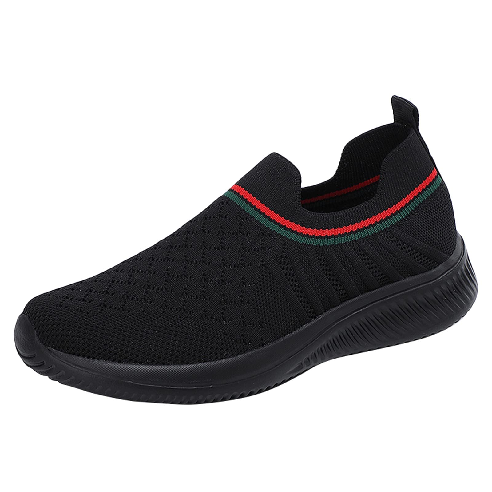 DNYELQ Women's Breathable Mesh Casual Sneakers - Lightweight Flat Shoes for Walking, Running & Everyday Wear - Size 8.5 | Perfect for Workout, Travel & Outdoor Activities
