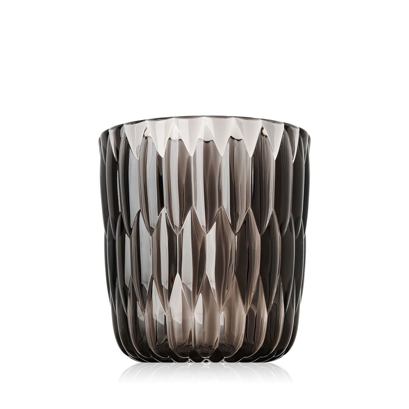 Kartell Jelly Vase by Patricia Urquiola - Set of 2 Modern Transparent Smoke Glass Vases for Home Decor, Wedding Centerpieces & Luxury Gift Giving