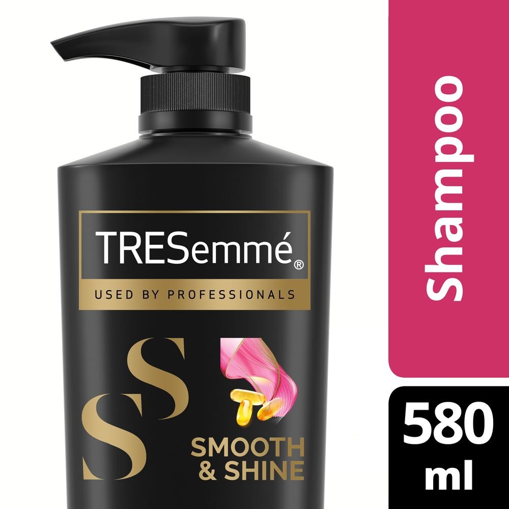 TRESemme Smooth and Shine Shampoo 580ml & Dove Daily Shine Conditioner 180ml - Hydrating Hair Care Set for Smooth, Shiny Locks - Perfect for Daily Use at Home or Salon