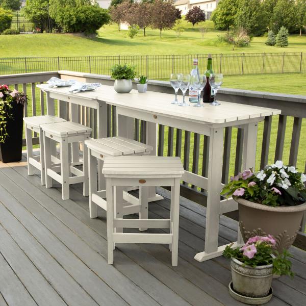 Lehigh 6-Piece Counter Height Balcony Patio Set - Outdoor Dining & Relaxing Furniture for Small Spaces