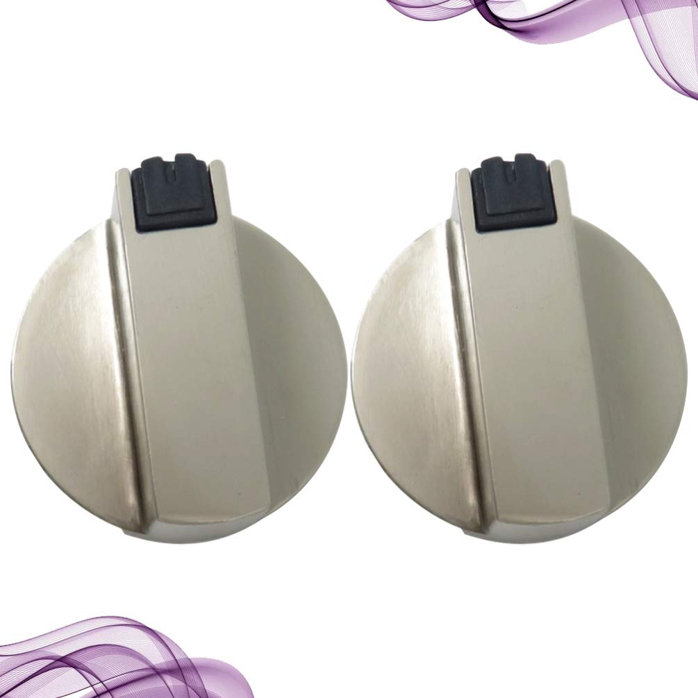 **Hemoton 2-Pack Zinc Alloy Gas Stove Knobs - Durable Oven Control Knobs for Gas Cooktops, Stove Burners & Kitchen Appliances - Perfect for Replacement & Home Cooking**