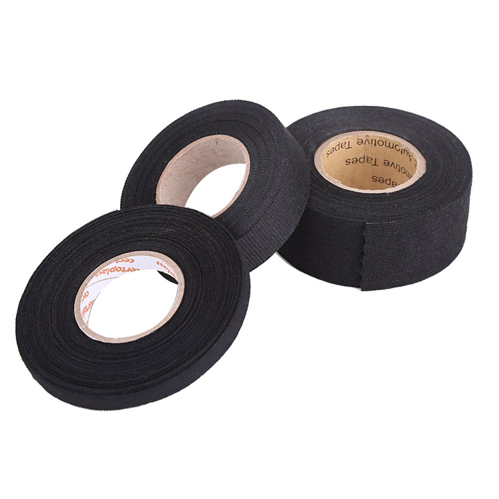 Multipurpose Car Tape - Self Adhesive Anti-Squeak Felt Tape for Automotive Wiring Harness (9mm x 15m) | Perfect for Noise Reduction, Wire Protection & DIY Car Accessories