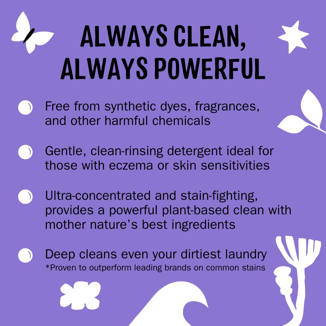 Molly's Suds Original Laundry Detergent Powder for Sensitive Skin - Plant-Based, Eco-Friendly Stain Remover with Lavender Scent (120 Loads) | Gentle on Baby Clothes, Hypoallergenic for Eczema & Allergies | Perfect for HE Washers, Cloth Diapers & Organic Fabrics