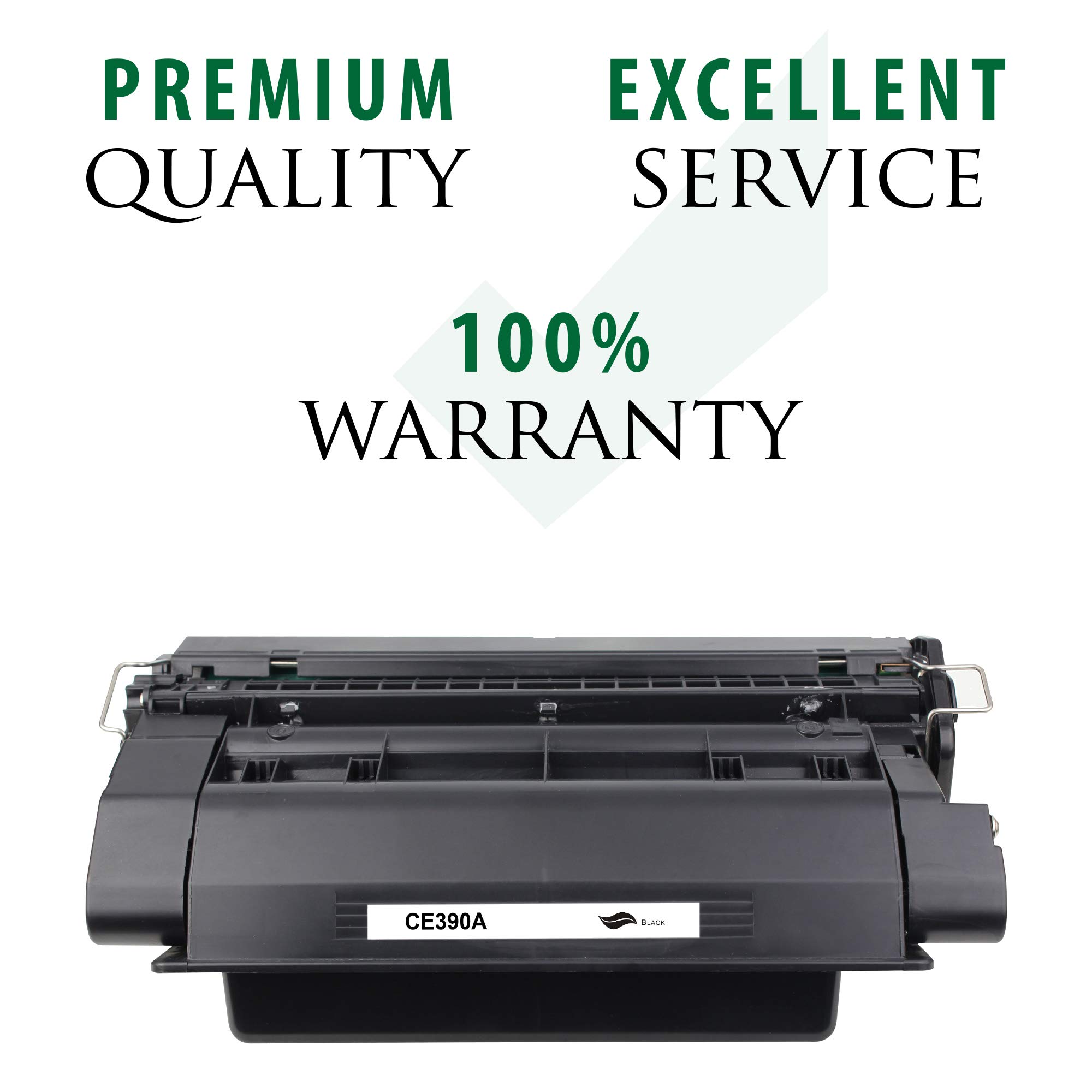 Remanufactured CE390A Toner Cartridge for HP Laser Printers - High-Quality Replacement for Standard Yield Printing | Home Office & Small Business Use