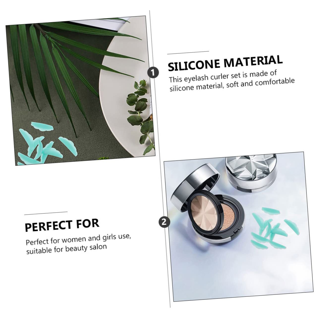 Minkissy 2 Sets Professional Eyelash Lifting Kit - Includes Silicone Eyelash Pads & Perming Pads for Natural Lash Perm, Safe for Sensitive Eyes (20 Pairs x 2) - Perfect for Salon Use & DIY Home Lash Treatments