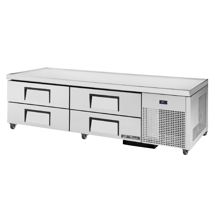 TRCB 79 True 79 Refrigerated Chef Base with 4 Drawers - Commercial Kitchen Storage for Restaurants & Catering Services