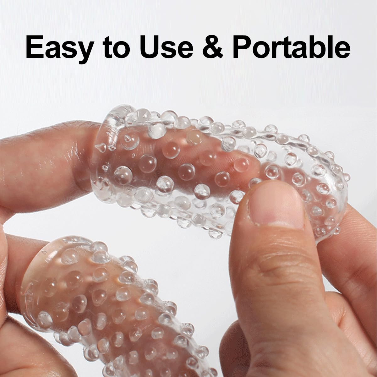 2pcs Finger Condoms - Adult Finger Sleeves Vibrator Accessories for G-Spot, Clitoral & Anal Stimulation | Waterproof & Reusable Masturbation Sleeves | Sex Toys for Women, Men & Couples | Perfect for Solo Play, Foreplay & Oral Sex