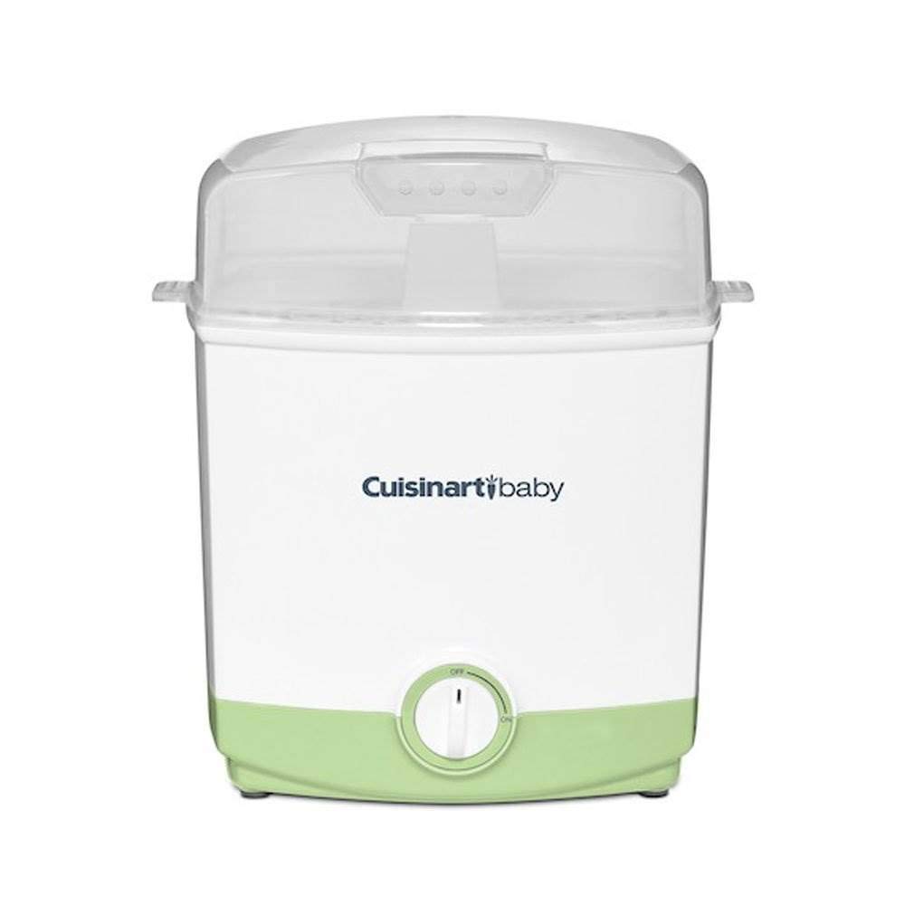 Cuisinart CS-6GN 6 Bottle Capacity Baby Bottle Sterilizer - Green | Electric Steam Sterilizer for Pacifiers, Breast Pump Parts & Baby Accessories | Perfect for Nursery, Daycare & Travel Use