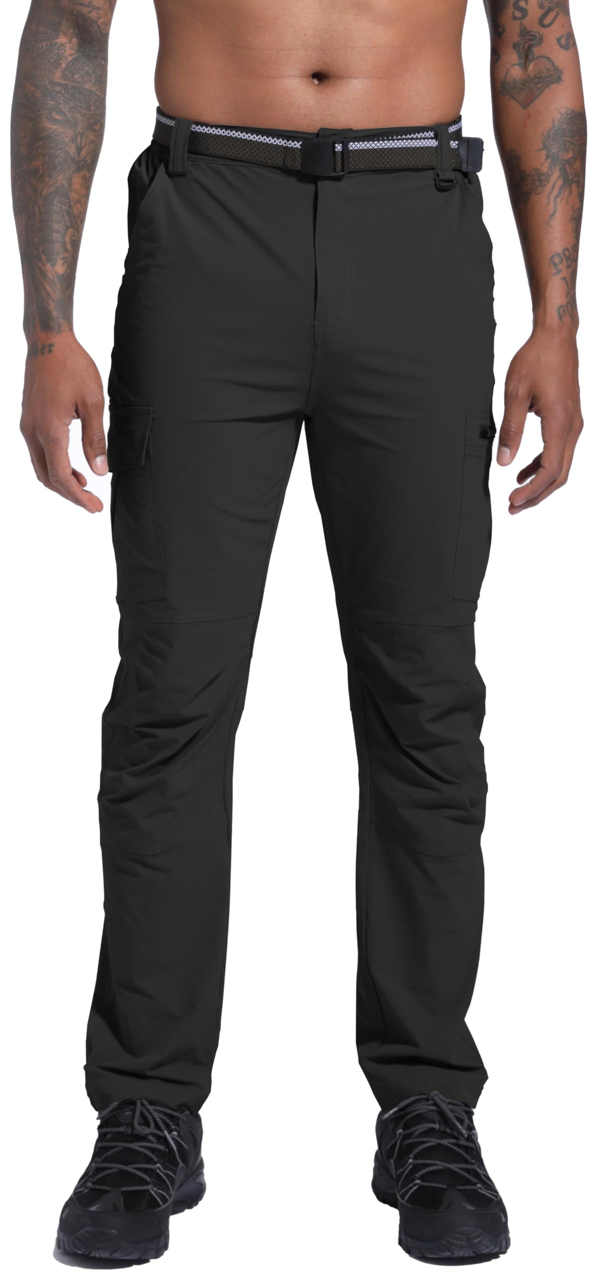 Men's Quick-Dry Lightweight Waterproof Hiking Pants - Outdoor Camping, Hunting, Fishing & Work Cargo Pants for Active Adventures