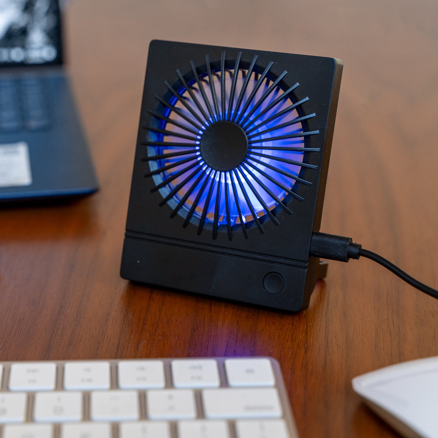 Portable USB Rechargeable Slim Fan - Lightweight, Quiet & Powerful Personal Cooling Fan for Home, Office, Travel & Outdoor Use