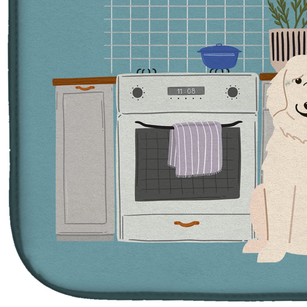 Great Pyrenees Dog Themed Absorbent Dish Drying Mat - 14