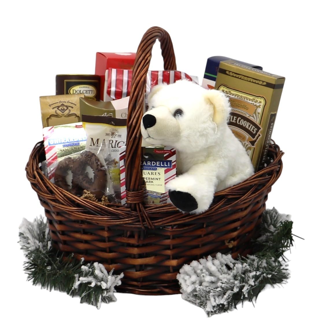 Deluxe Christmas Gift Basket - Holiday Treats for Family & Friends