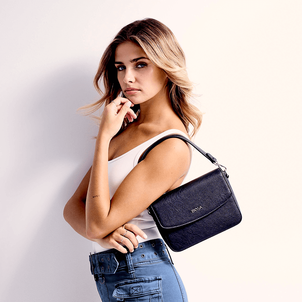 Gracie Classic Vegan Leather Satchel Bag for Women - Stylish & Eco-Friendly Handbag in Latte Brown | Perfect for Work, Travel & Everyday Use