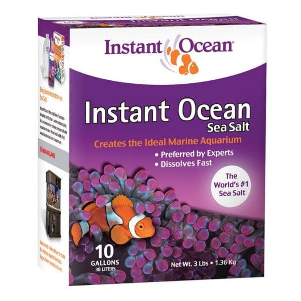 Instant Ocean Sea Salt for Marine Aquariums - Premium Reef Salt Mix for Saltwater Fish Tanks, Coral & Clams - Perfect for Water Changes & Aquarium Maintenance