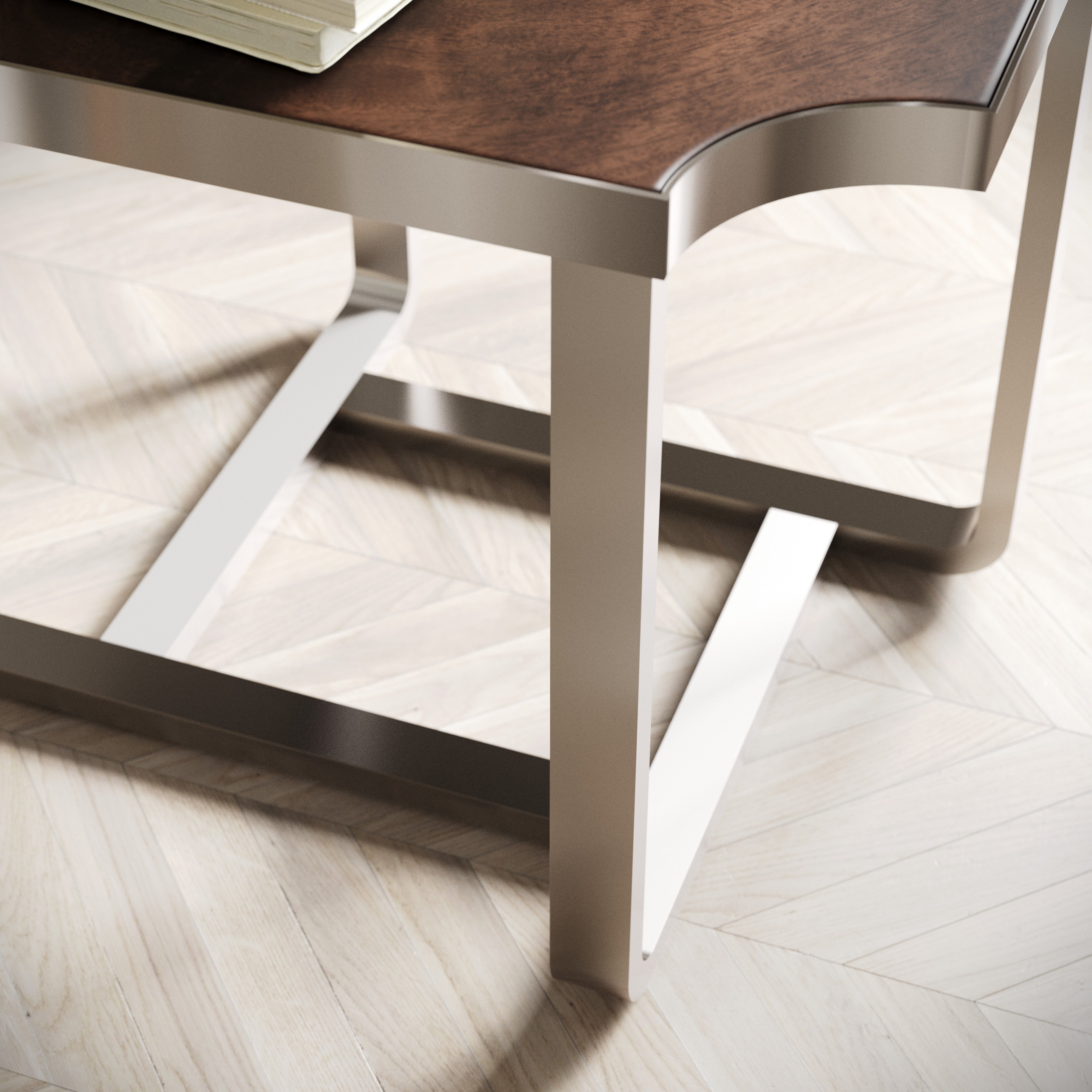 Roundhill Furniture Ruffin End Table & Nightstand - Rustic Brown Wood Side Table for Bedroom, Living Room & Office