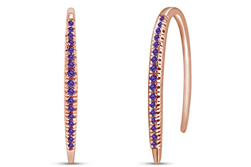 Rose Gold Over : Simulated Amethyst