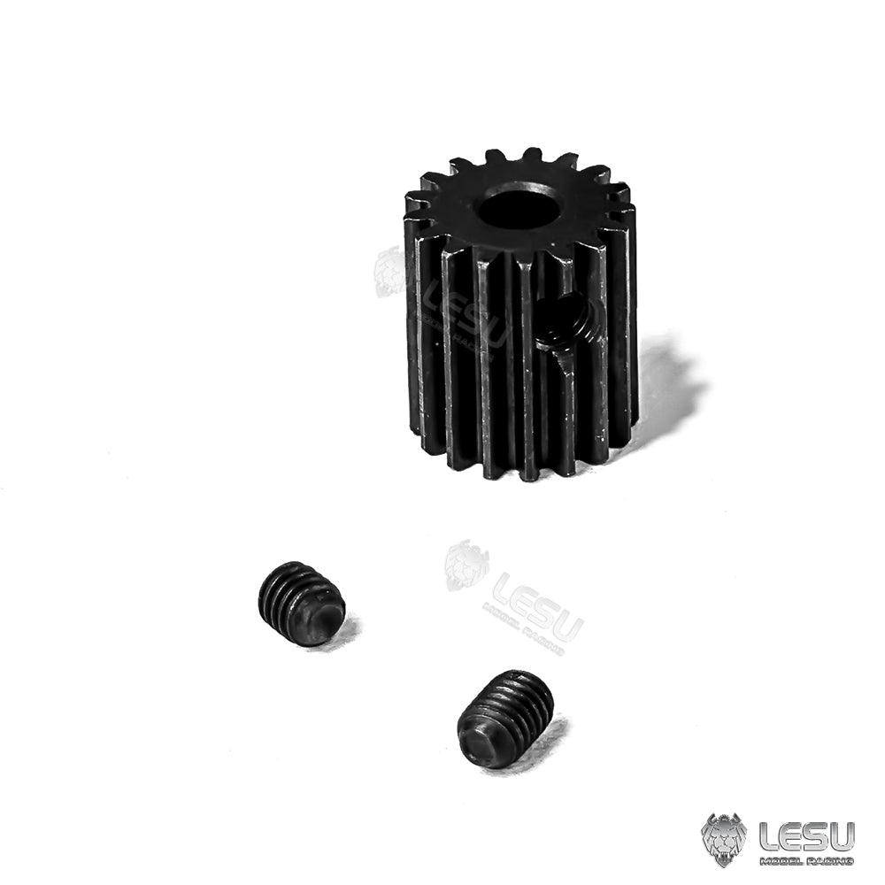 17T Metal Motor Gear for 1/14 Scale DIY RC Tractor Truck Dump - Compatible with LESU F5016A, F5016B, F5011, F5017, F5010, F5023 & RA D0013 Gearbox - Perfect for RC Vehicle Upgrades and Off-Road Performance