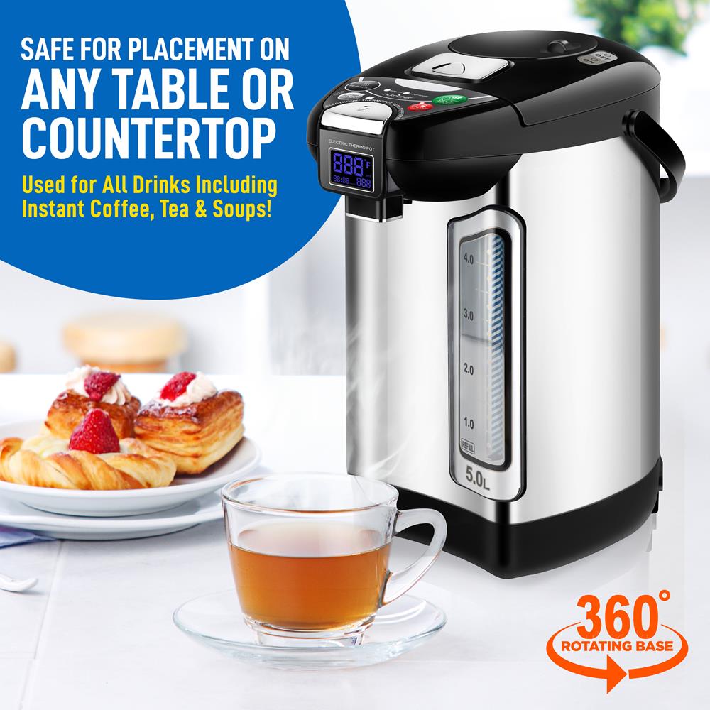 Fast Boiling Electric Hot Water Dispenser for Tea, Coffee & Instant Meals - Perfect for Home, Office & Dorm Use
