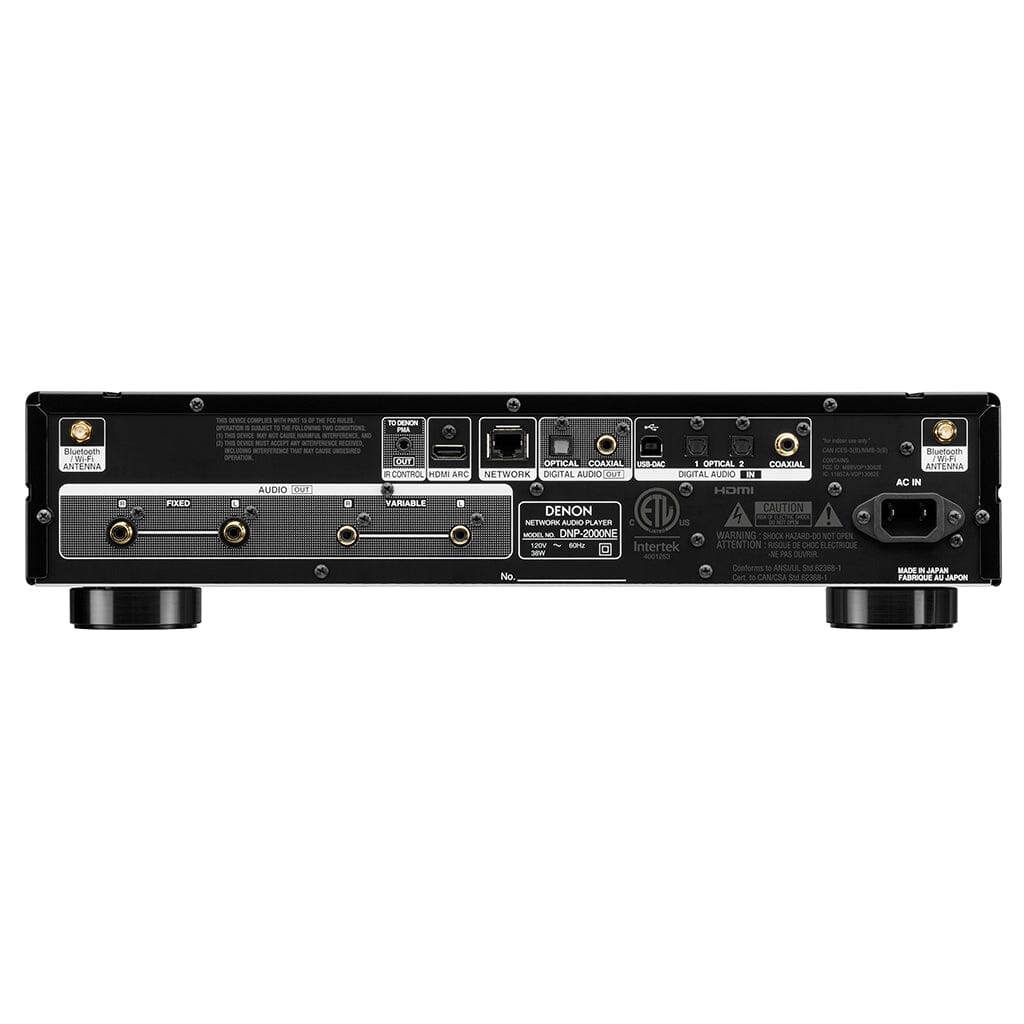 Denon DNP-2000NE Hi-Res Network Audio Streamer & Preamplifier - Wireless Music Streaming for Home Theater & Audiophile Systems