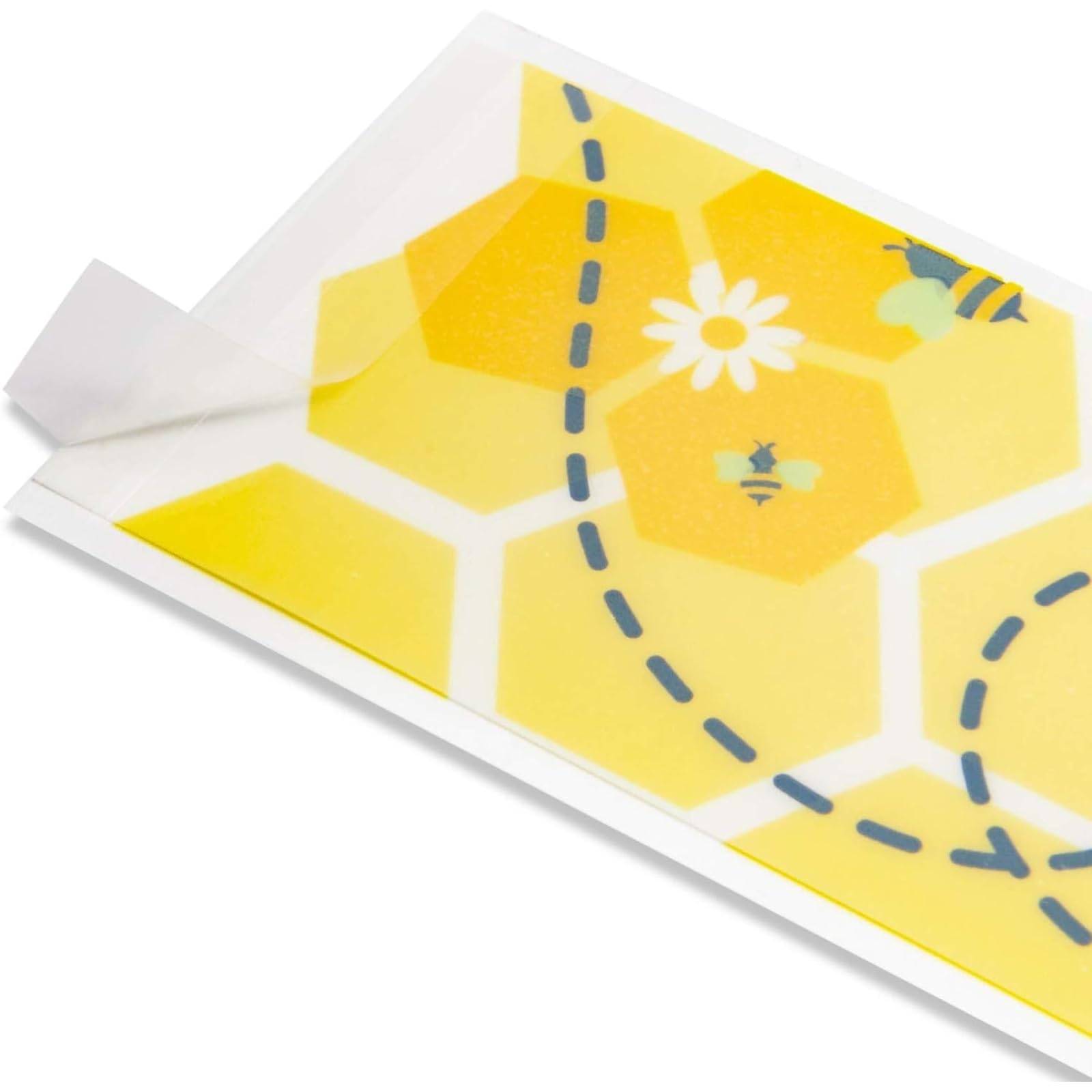 100 Pack Bumble Bee Water Bottle Labels - Bee Stickers for Kids Party, Baby Shower & Birthday Decor - 8.5 x 2 Inch Adhesive Wrappers - Perfect for Summer Picnics, School Events & Themed Celebrations