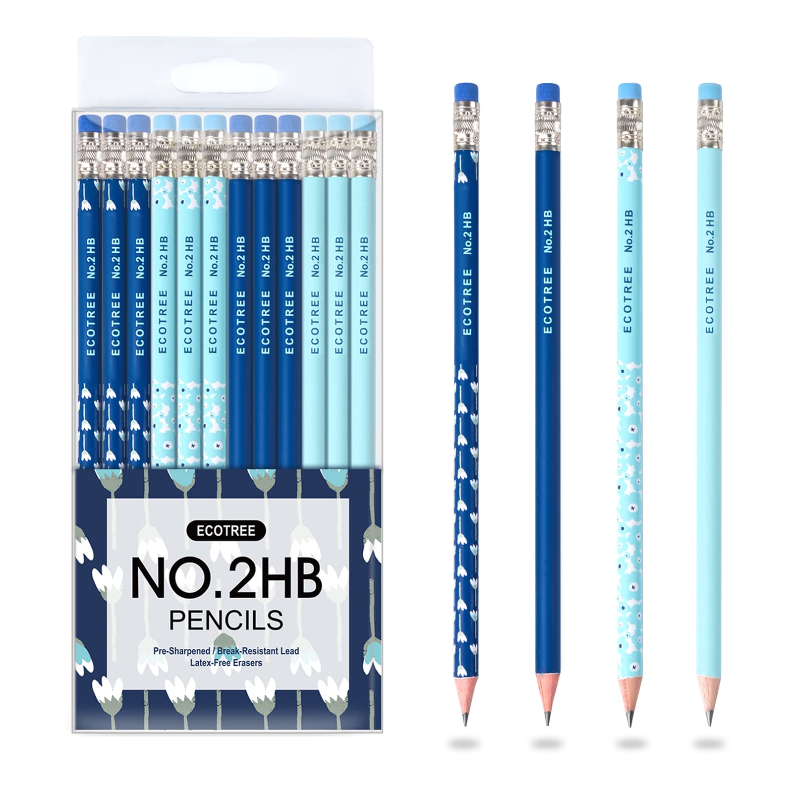 Premium #2 Graphite Pencils - 12 Pack Pre-Sharpened Wooden Pencils for School, Office & Sketching | Cute Fun Pencils for Kids, Birthday & Holiday Gifts | Ideal for Writing, Drawing & Standardized Tests