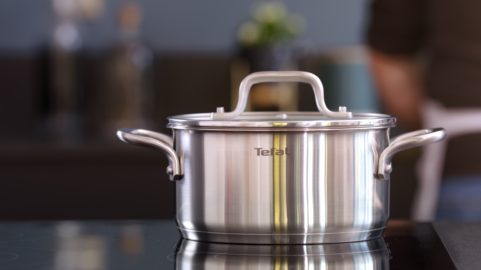 Tefal Virtuoso Stainless Steel Induction Stewpot 20cm/3.1L with Lid - Premium Cookware for Soups, Stews & Slow Cooking | Perfect for Gas, Electric & Induction Stoves