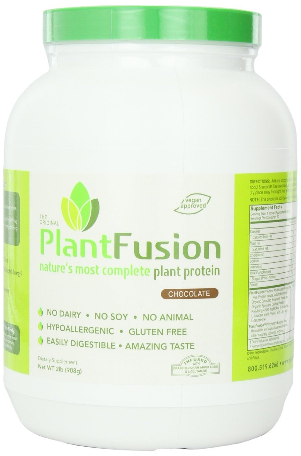 PlantFusion Chocolate Protein Powder by Nitro Fusion (Arizona Nutritional Sciences) - 2lb Multi-Pack | Vegan, Gluten-Free Plant-Based Protein for Muscle Recovery & Weight Management | Perfect for Smoothies, Baking & Post-Workout Shakes