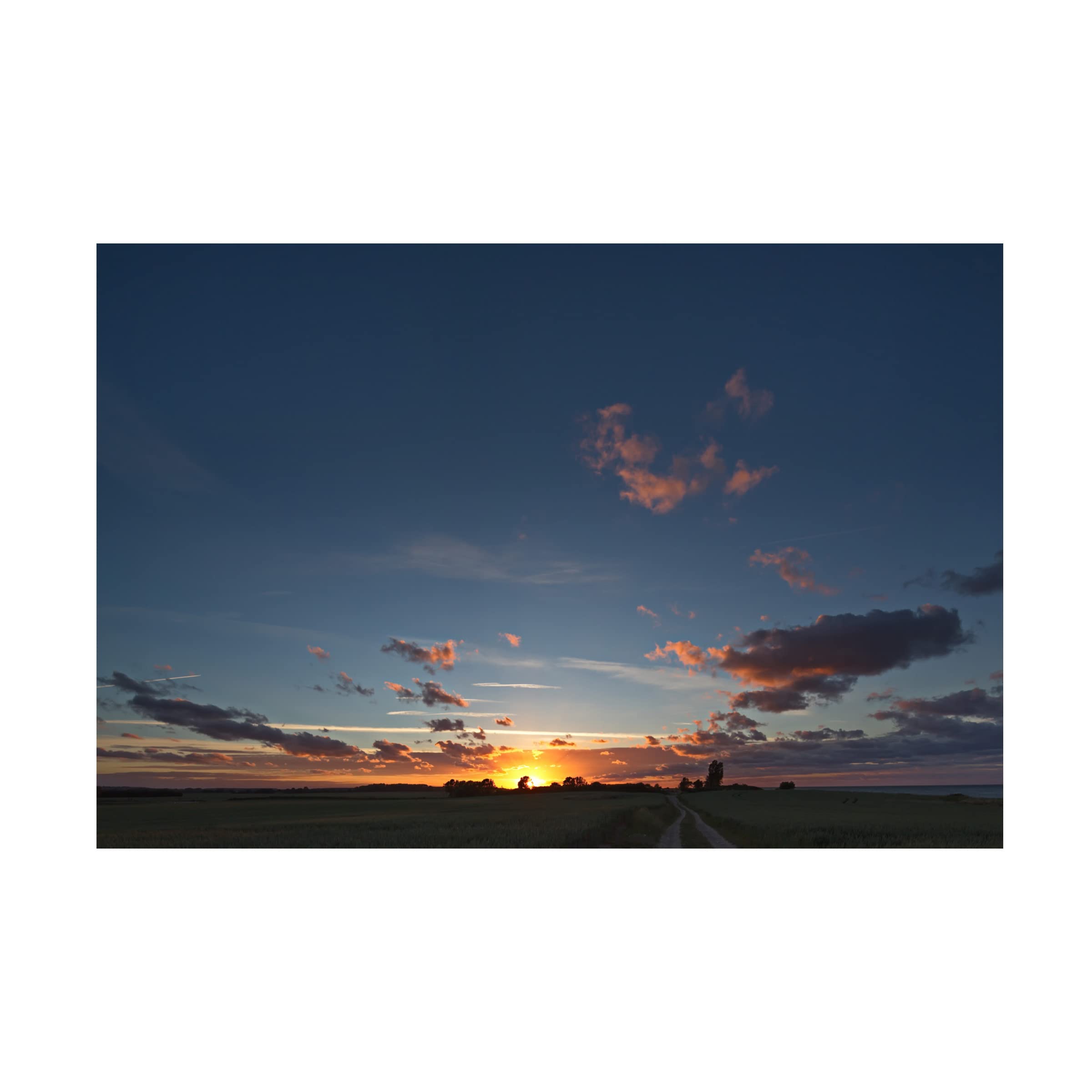 Peter Schmitz 'Ostsee' Canvas Wall Art Print - Coastal Landscape Painting for Beach House Decor, Living Room & Office - Trademark Fine Art Collection
