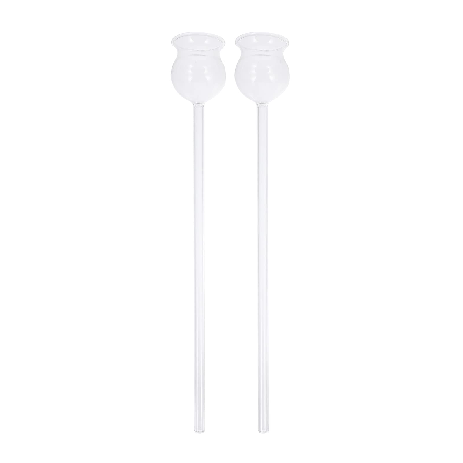 TEHAUX 2-Pack Clear Glass Laboratory Funnels - 12