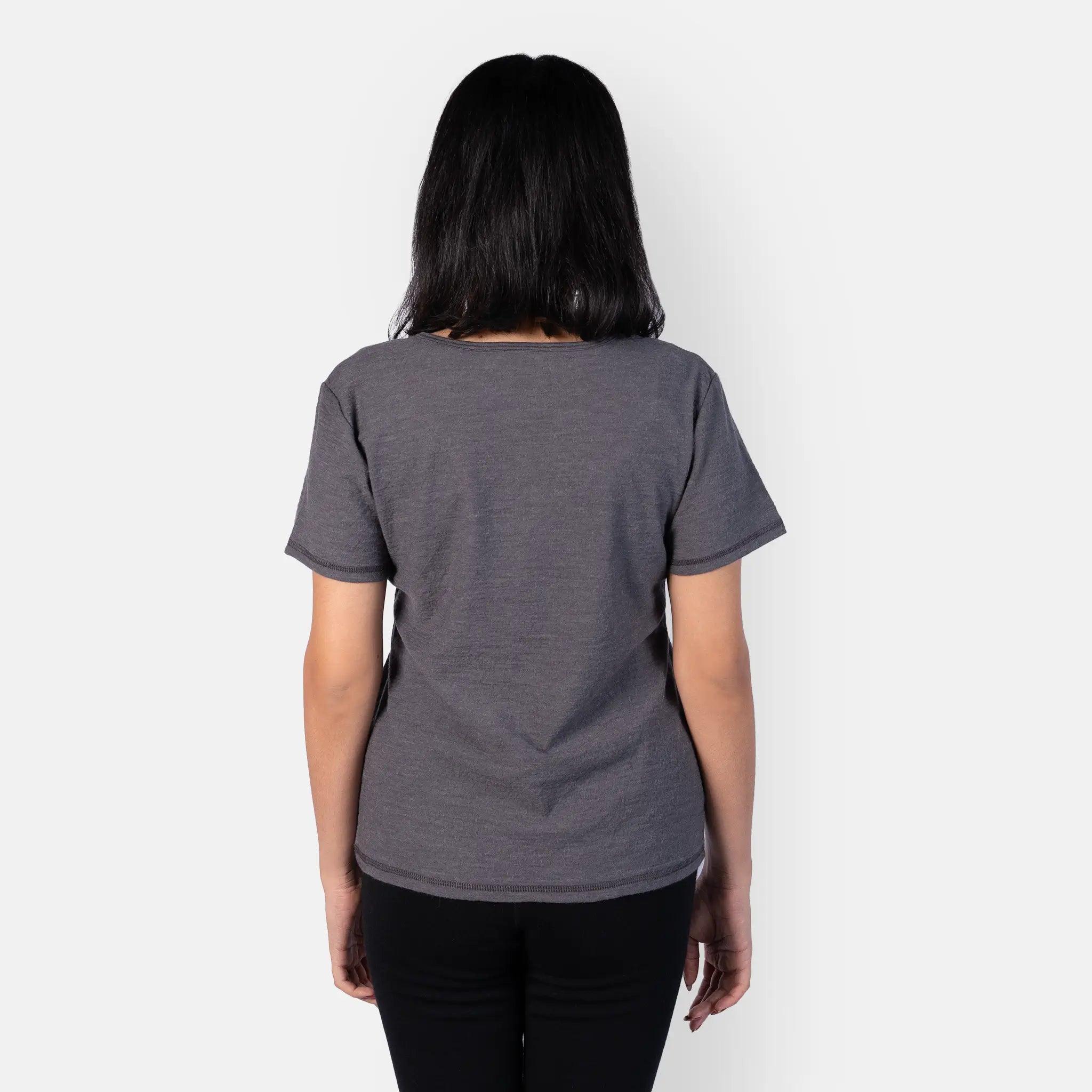 Women's Alpaca Wool Hiking T-Shirt - 160 Ultralight & Relaxed Fit for Outdoor Adventures & Travel