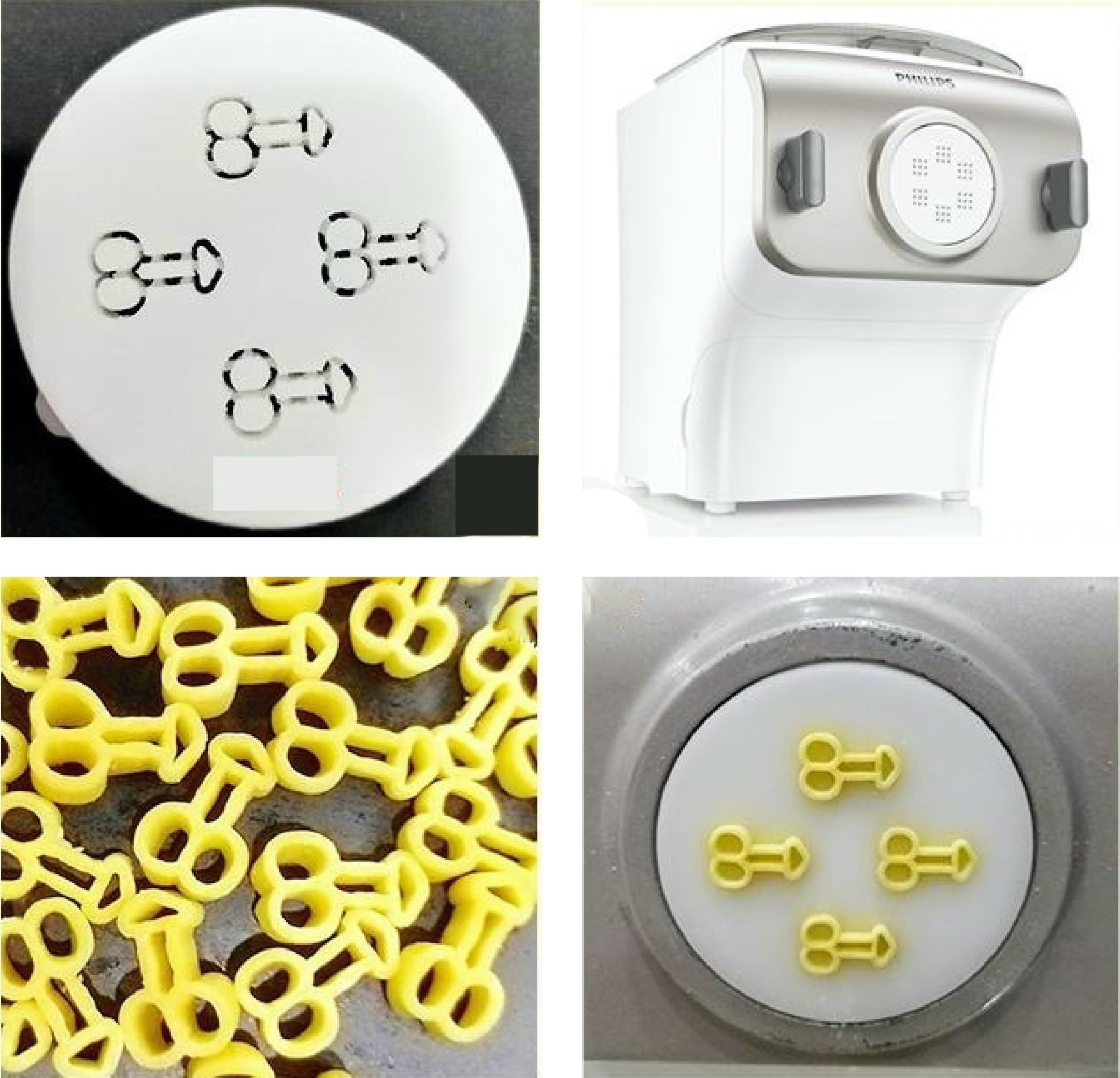 Giggles Galore Pasta Shape Disc for Philips Automatic Pasta Maker | Compatible with Philips Noodle Maker Attachment | Perfect for Homemade Fun Shapes Pasta | Ideal for Family Cooking & Kids Kitchen Activities