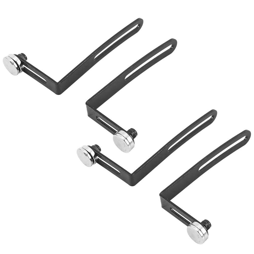 4Pcs RC Car Shell L-Bracket with Magnet for SCX10 1/10 Scale RC Crawler - Durable Replacement Body Mount Brackets for Off-Road RC Vehicle Accessories (Perfect for Trail Crawling & Rock Racing)