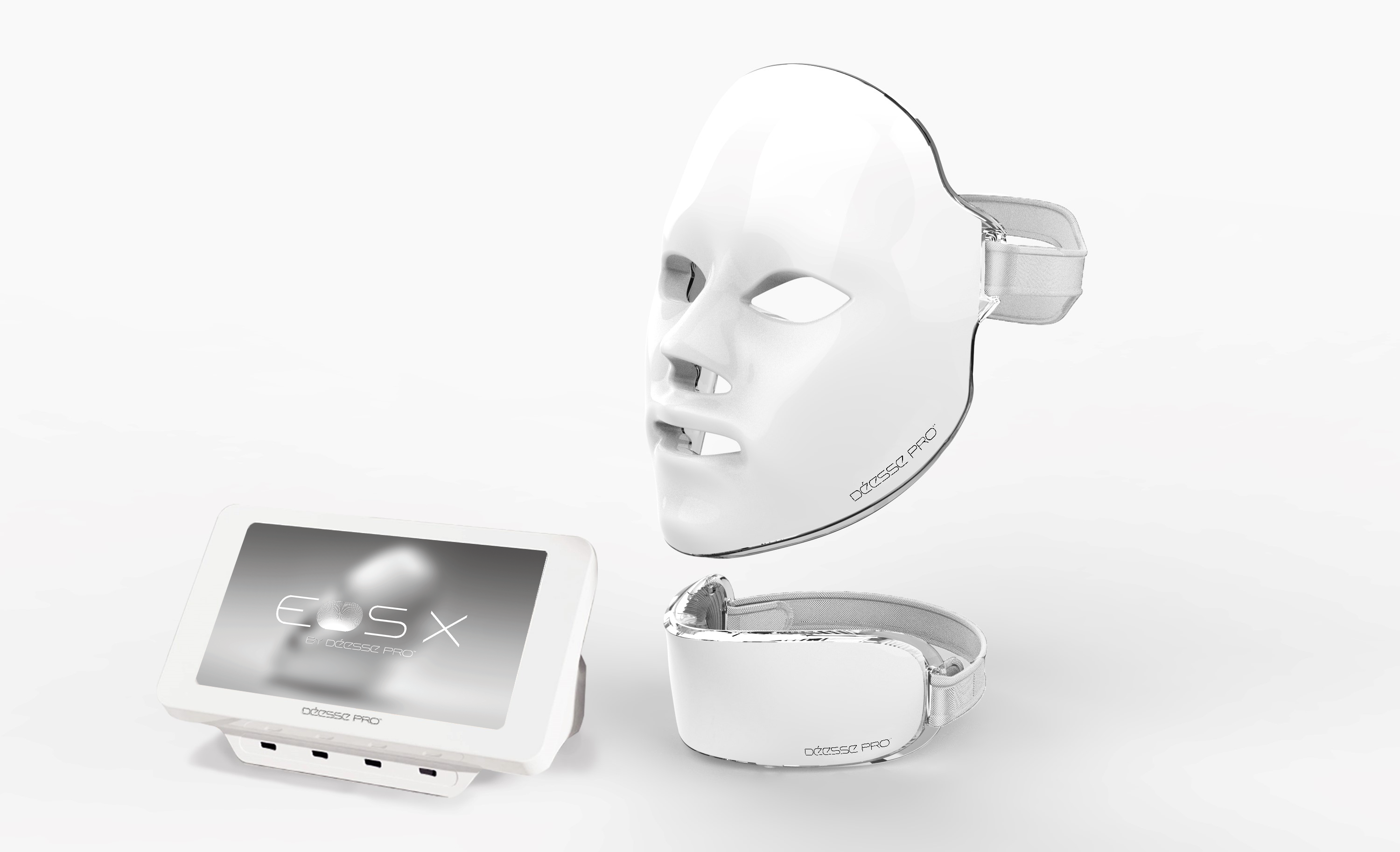 Déesse Pro EOS X LED Phototherapy Mask for Skin Rejuvenation - Anti-Aging & Acne Treatment Facial Device for Home Spa & Professional Use