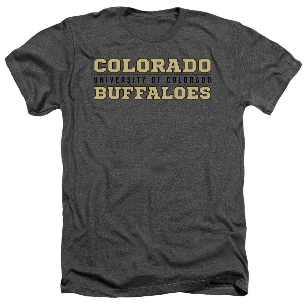 University of Colorado Official Between The Lines Unisex Heather T-Shirt - Charcoal Heather, Small | Comfortable College Apparel for School Spirit & Casual Wear