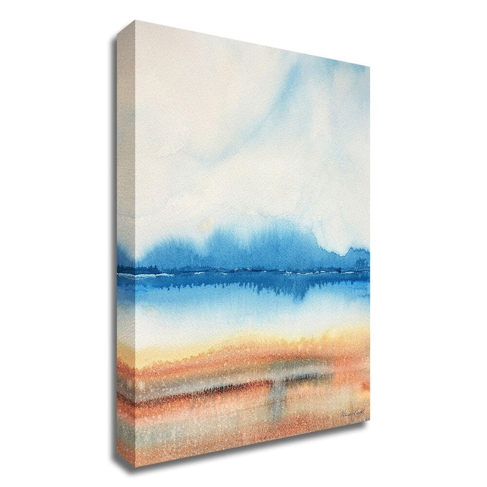 Beachscape by Nancy Knight - Premium Canvas Wall Art Print, Ready to Hang - Perfect for Living Room, Bedroom & Beach House Decor