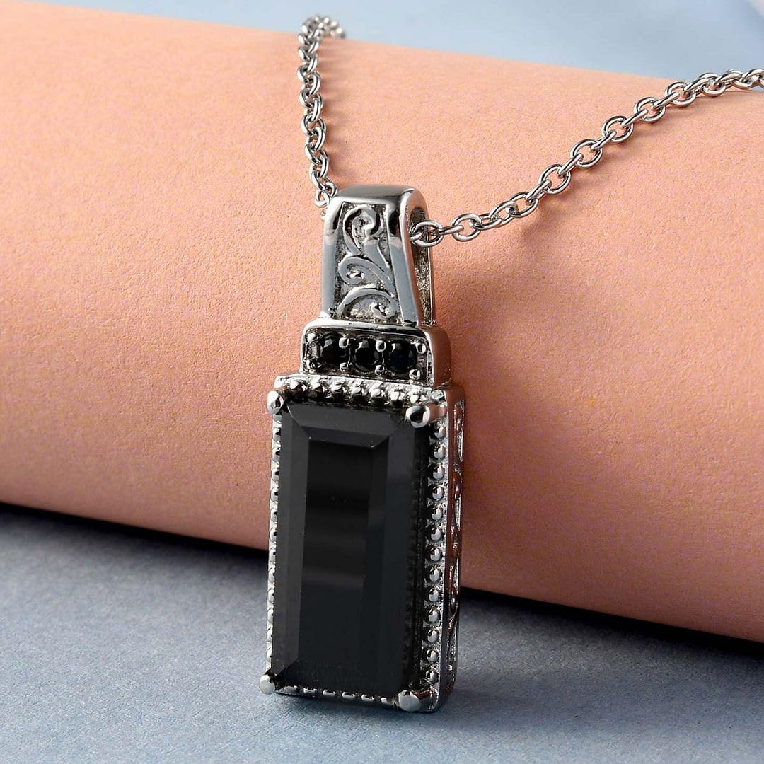 Shop LC Black Spinel Necklace for Women - 20