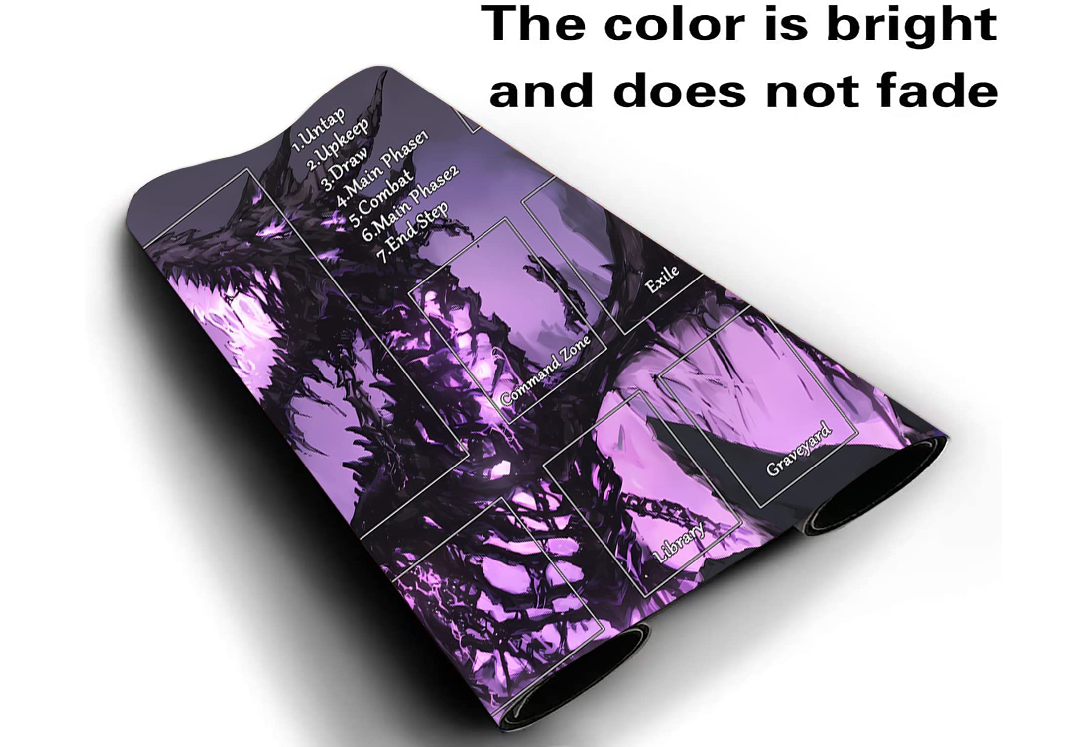 Premium MTG Playmat 24x14 Inches - Non-Slip Rubber Surface TCG Game Mat for Magic: The Gathering with Storage Bag - Perfect for Tournaments, Casual Play & Card Protection