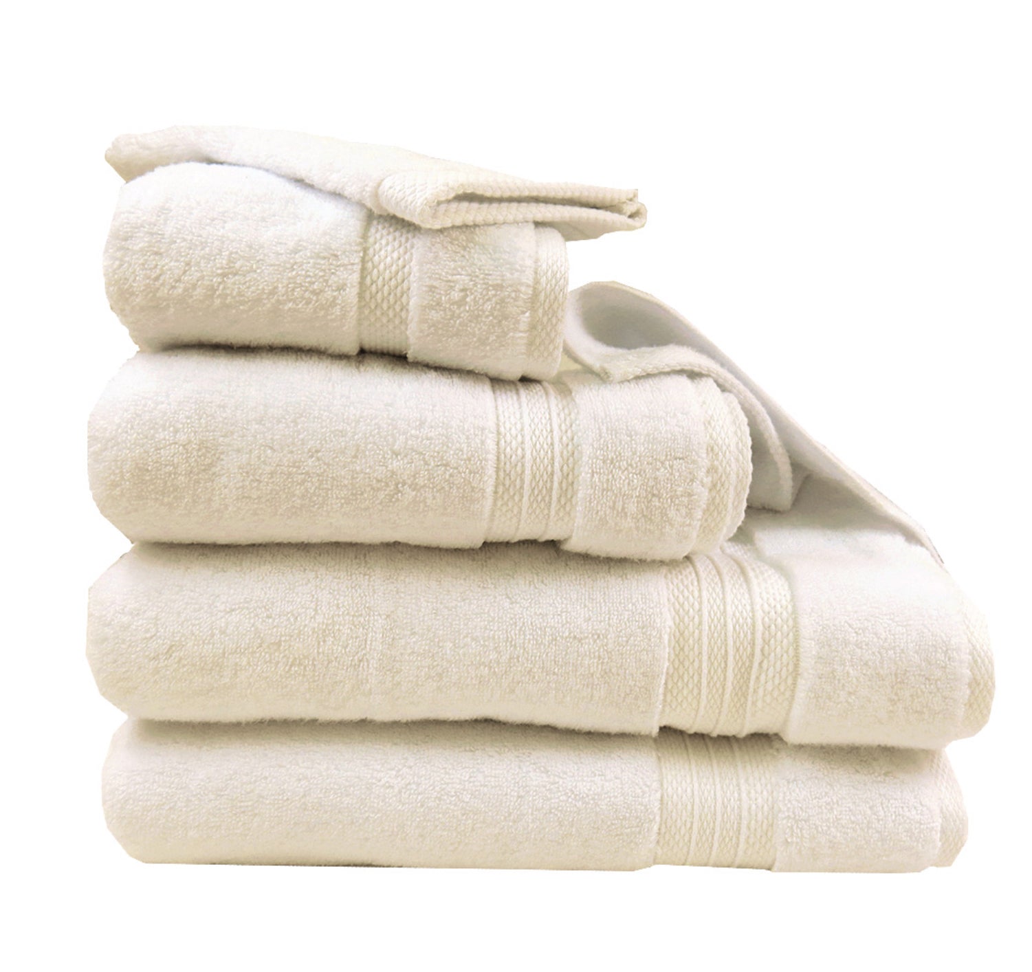 Premium Elea Ivory Bath Towel Set - Ultra Soft & Absorbent 100% Cotton Towels for Spa, Bathroom & Beach Use