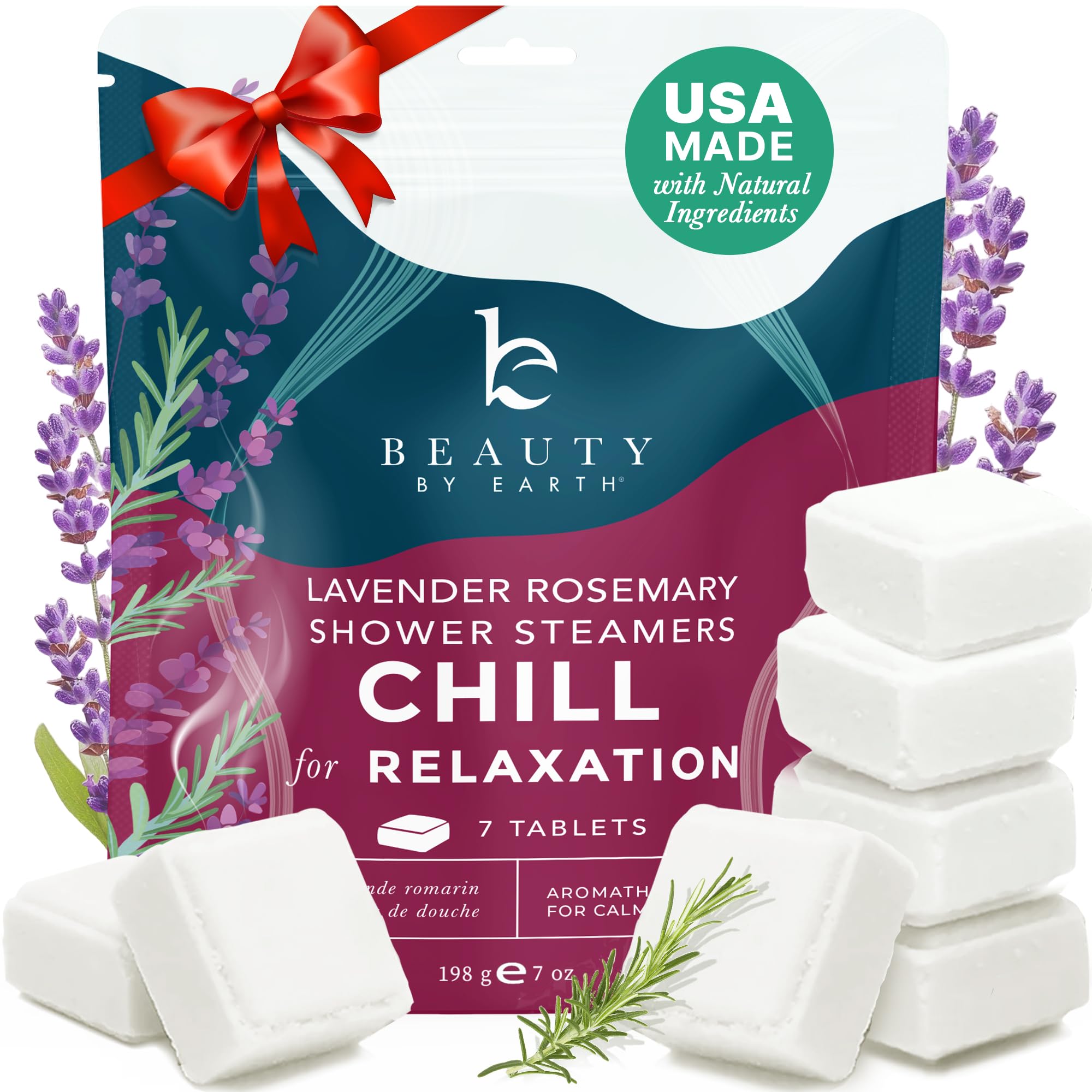 Lavender Shower Steamers - Natural Aromatherapy for Stress Relief | Spa & Gift for Women, Men, Nurses