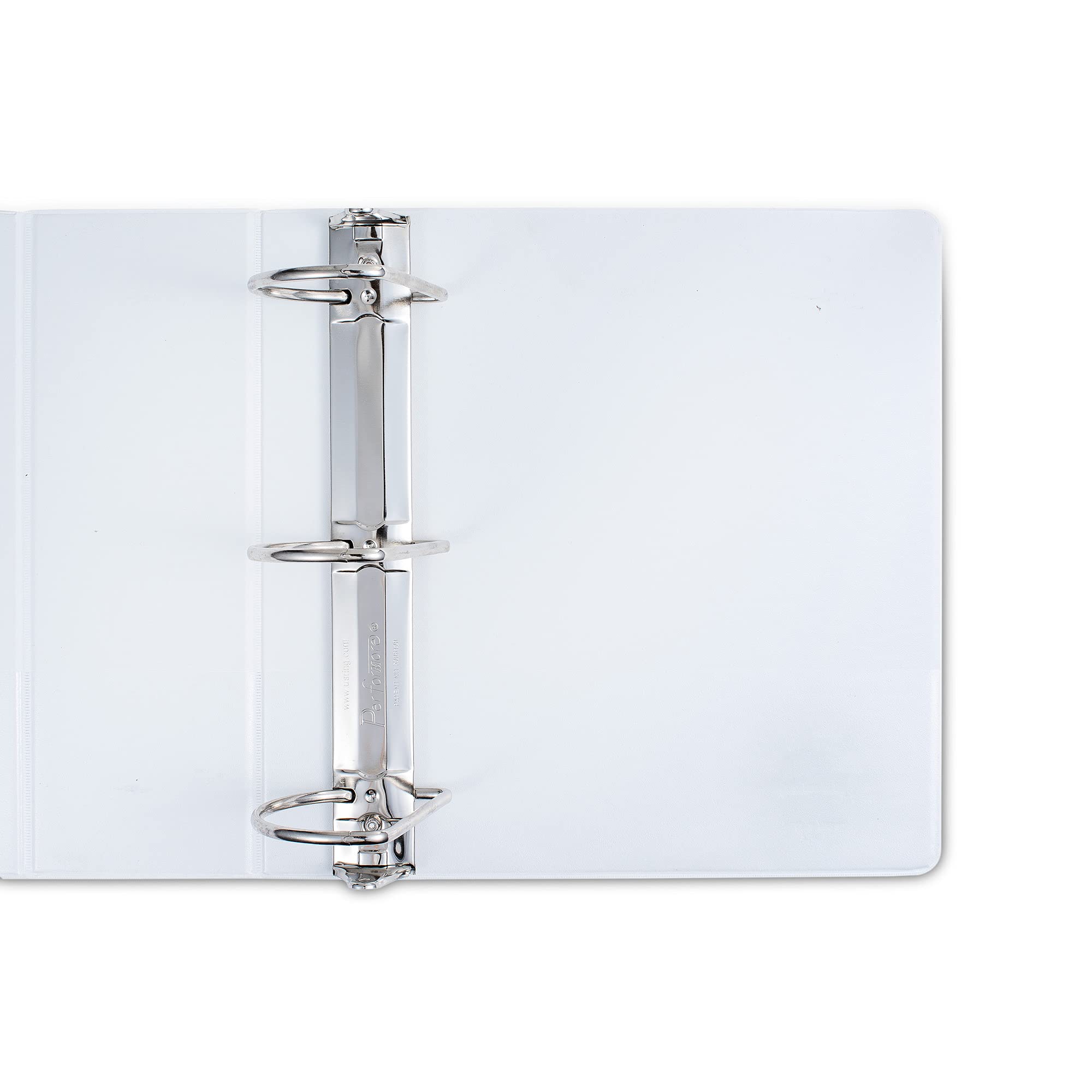 Heavy Duty 3 Ring Binder 4 Inch D-Ring - Professional Clear View Presentation Binder for Letter Size 8.5 x 11 Documents (4 Pack, White) | Perfect for Office, School, Business Meetings & Organizing Reports