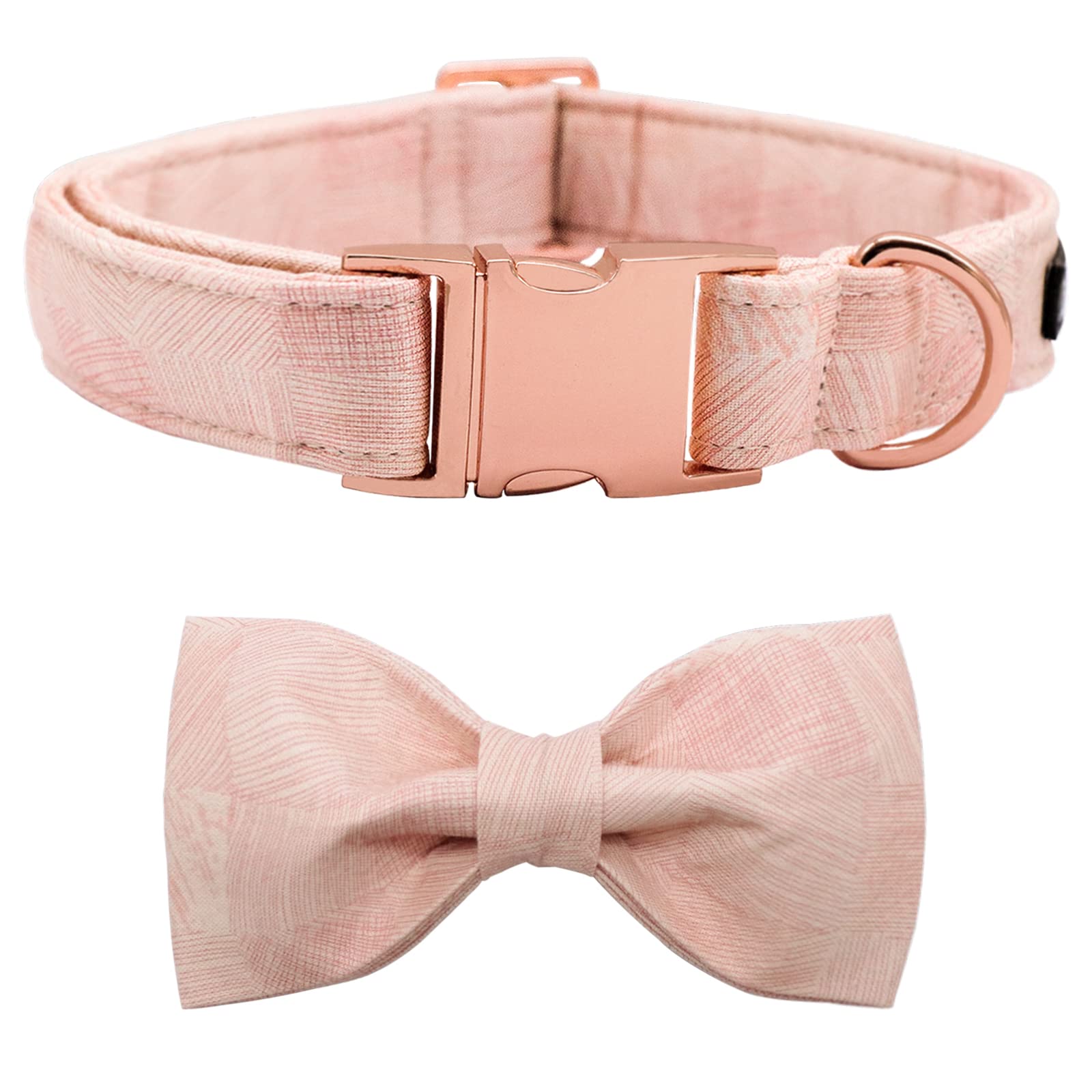 Premium Adjustable Dog Collar with Bow Tie - Metal Buckle Pet Collar for Small, Medium & Large Dogs & Cats | Stylish Fashion Accessory for Puppies, Boy & Girl Pets - Perfect for Daily Walks, Special Occasions & Photo Shoots