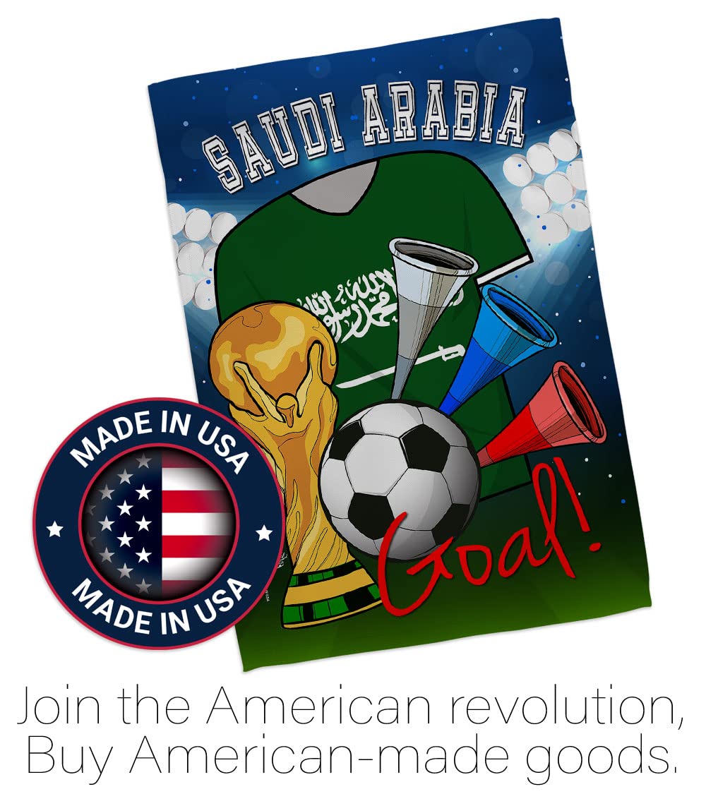 Saudi Arabia World Cup Flag - Outdoor & Indoor Decor for Soccer Fans