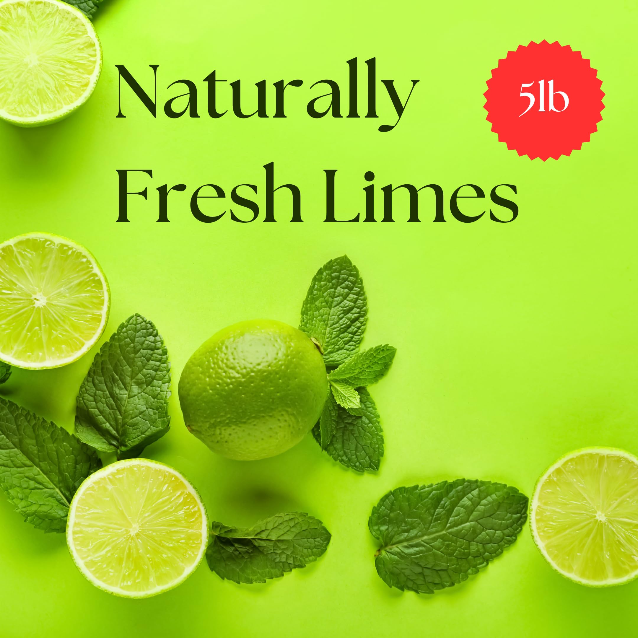 Fresh Limes, Premium Quality, Juicy & Zesty - Perfect for Cocktails, Cooking, Garnishing & Healthy Drinks (5 Pound) - Ideal for Margaritas, Mojitos, Limeade & Mexican Cuisine