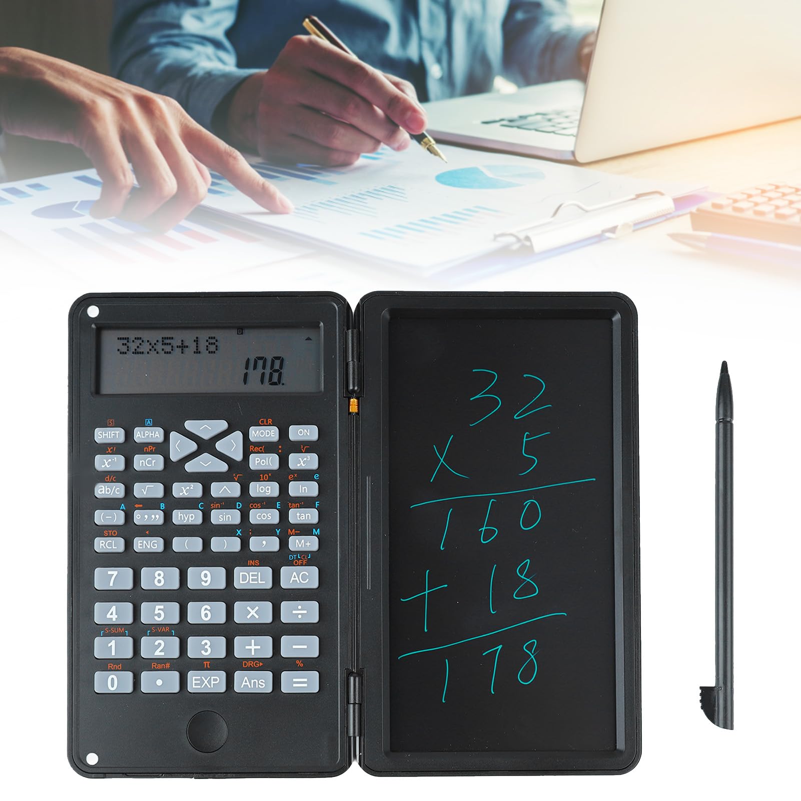 Professional Scientific Calculator - Multifunctional 2-Line Display for Students, Engineers & Office Use | Perfect for Math, Science & Business Calculations