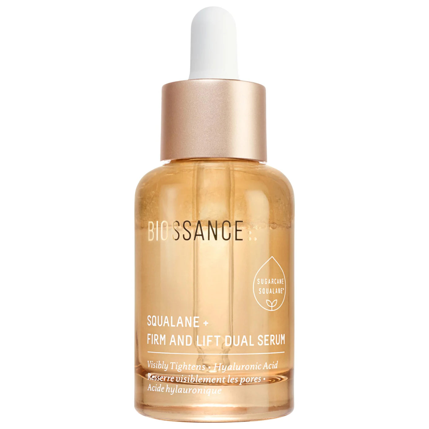 Biossance Firm & Lift Hydrating Dual Serum - 30ml | Anti-Aging Face Serum for Wrinkles & Hydration | Perfect for Daily Skincare Routine & Nighttime Regimen