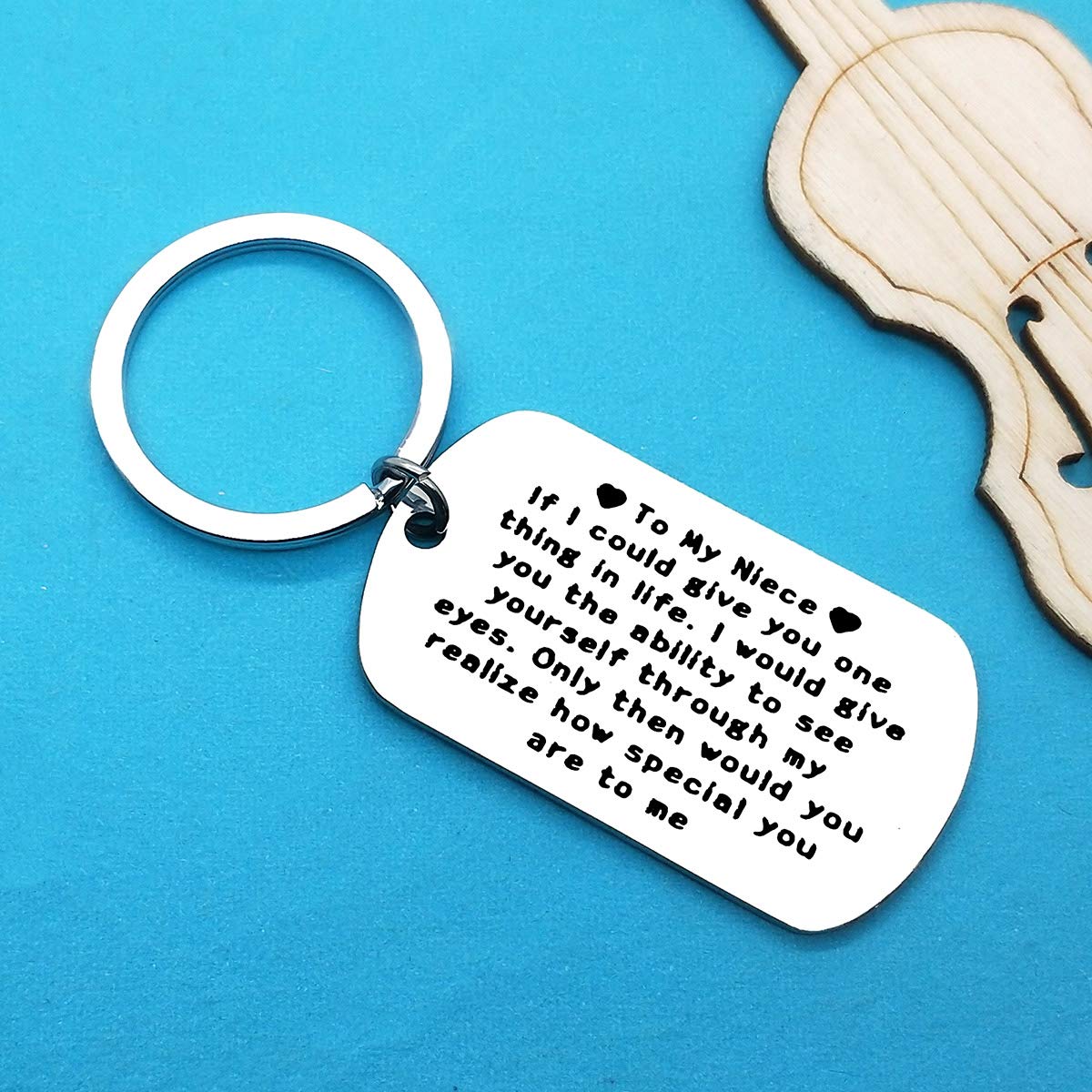Xiahuyu Christmas Keychain - Perfect Gift for Niece Birthday, Graduation, Wedding, Mother's Day & Thanksgiving - Thoughtful Present from Aunt/Uncle - Great for Everyday Use, Key Organization & Special Occasions